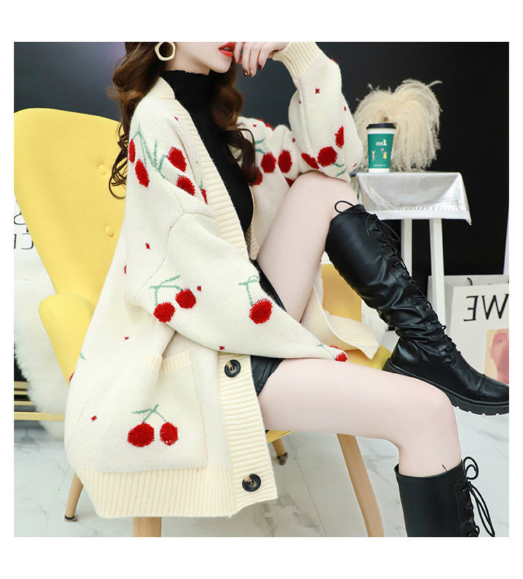 New Thick Fashion Loose Knitted Jacket - WOMONA.COM