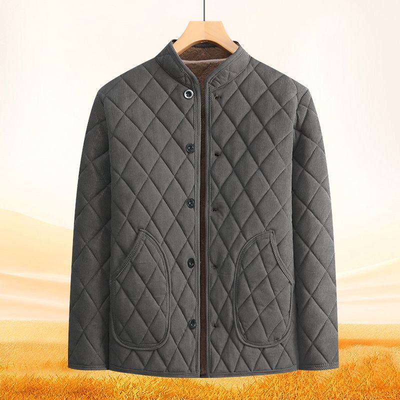 Men's Nylon Padded Jacket, Big Sizes 2XL–5XL