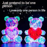 Colorful Luminous Bear Gift Birthday Gift Decoration - WOMONA.COM