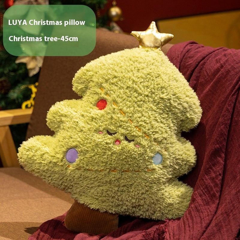 Almohada de peluche Árbol de Navidad Muñeco decorativo de regalo