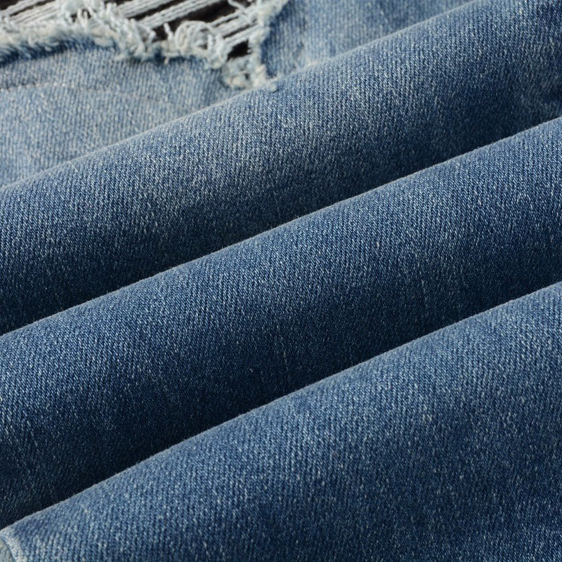 Old Washed Light Colored Jeans For Men - WOMONA.COM