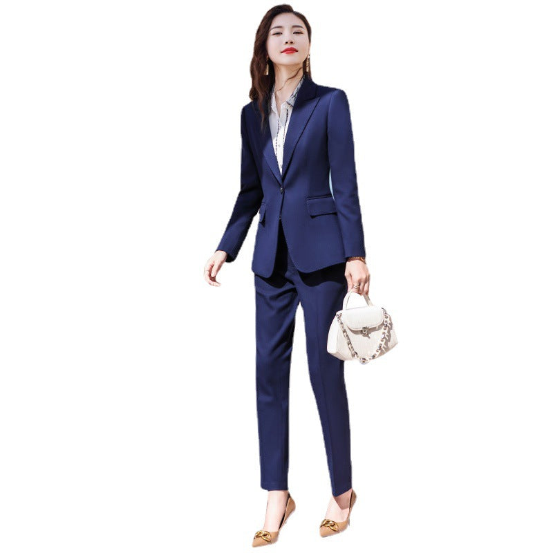 Two-piece Fashion Women's Slim Simple Suit - WOMONA.COM