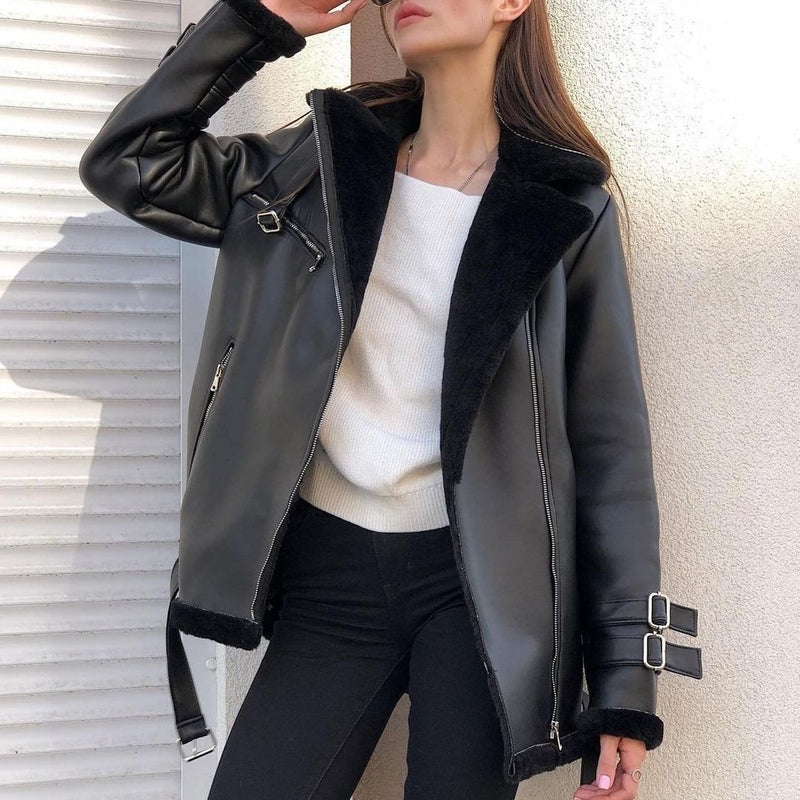 Fashion Long Sleeve Solid Color Coat For Women - WOMONA.COM