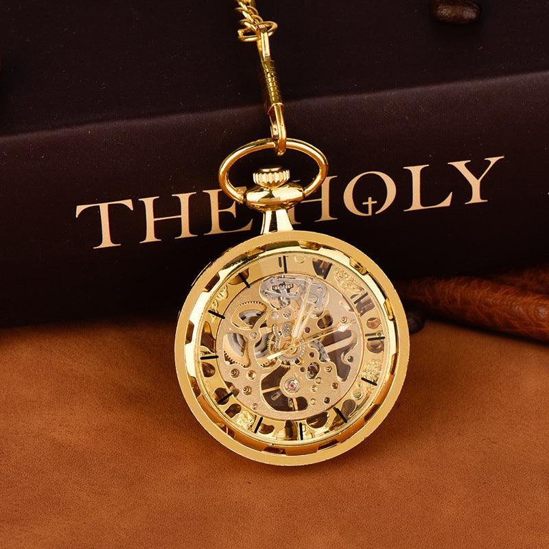 Hollowing Flower Needle Pocket Watch - WOMONA.COM