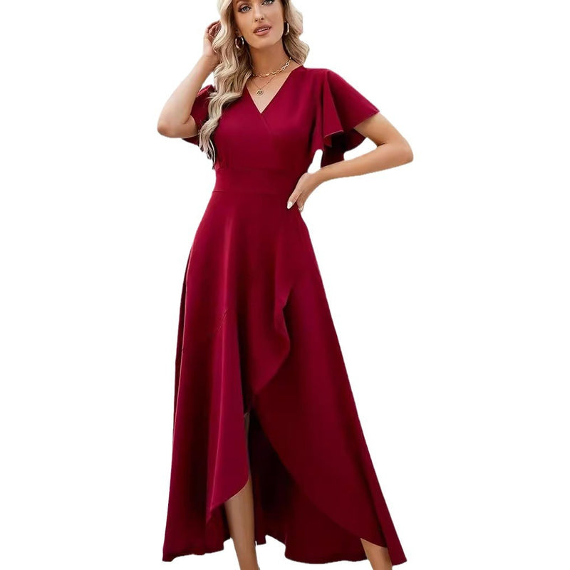 Europäisches und amerikanisches Abendkleid aus Satin für Damen