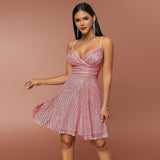 Autumn And Winter New Women's Sexy Gorgeous Sequined Dress