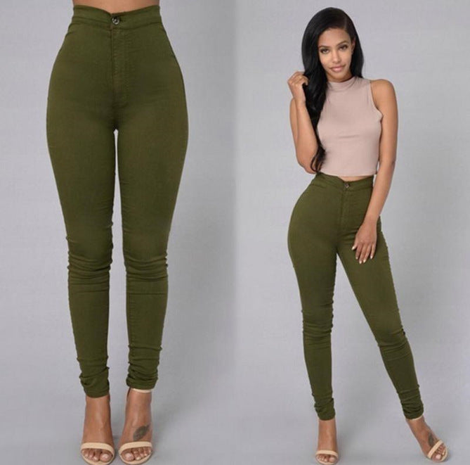 Slim Trouser Skinny Candy Color Jeans - WOMONA.COM