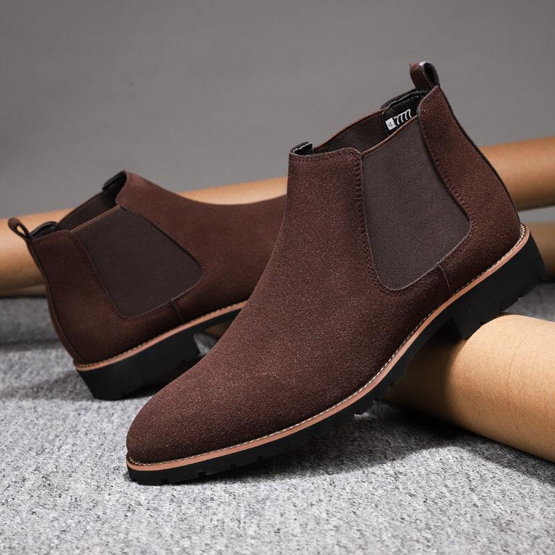 Leather Surface Plus Size Casual Boots - WOMONA.COM