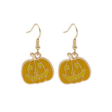 Halloween Earrings Cute Pumpkin Spooky Oil Drip Alloy Earrings Jewelry - WOMONA.COM