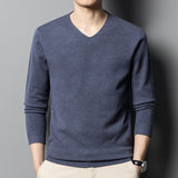 Men's Autumn Bottoming Shirt Inner Knitted Sweater - WOMONA.COM