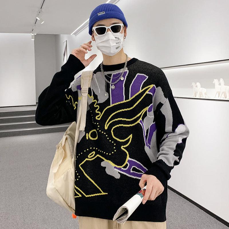 Trendy Lazy Sweater Men - WOMONA.COM