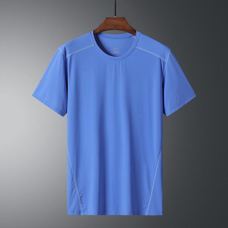 Cool Breathable Sports Ice Silk T-shirt Men - WOMONA.COM