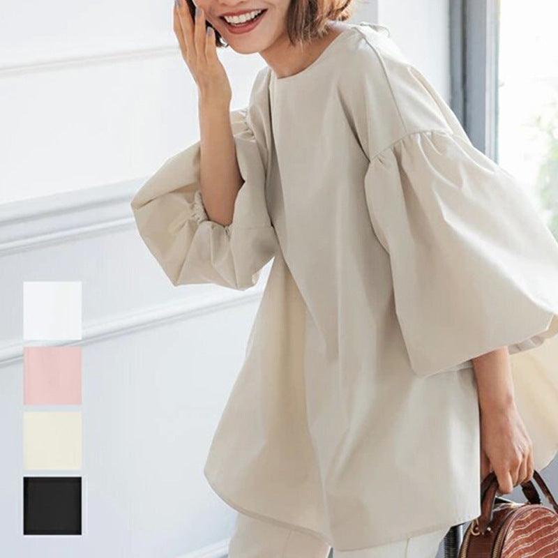 Summer Loose Large Women's Shirt - WOMONA.COM