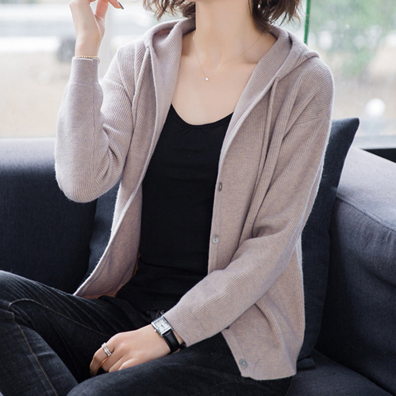 Long Sleeve Single-breasted Sweaters Clothes - WOMONA.COM