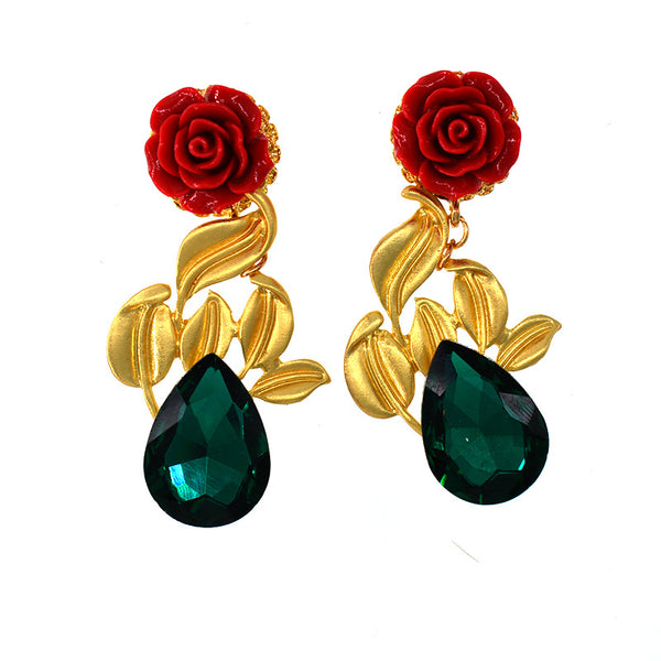 Metallic Temperament Earrings Women's - WOMONA.COM