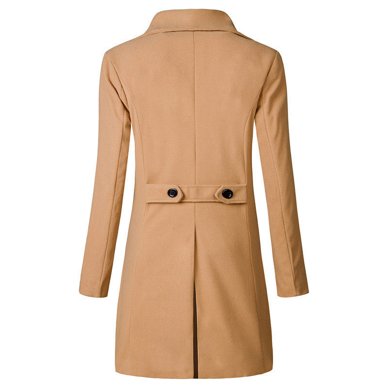 Double Breasted Mid-length Trench Coat