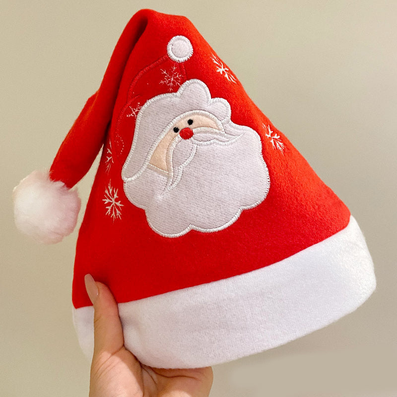 Cartoon Christmas Hat With Elk Santa Claus