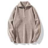 Fashion Half Cardigan Loose Sweater - WOMONA.COM