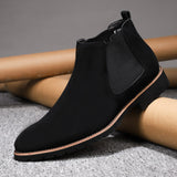 Leather Surface Plus Size Casual Boots