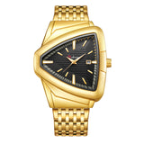 Men's Fashion Waterproof Triangle Quartz Watch - WOMONA.COM