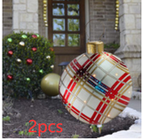 Christmas Ornament Ball Outdoor Pvc 60CM Inflatable Decorated Ball - WOMONA.COM