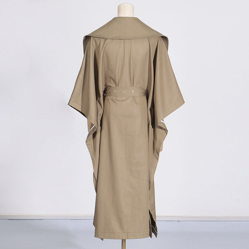 Cape Trench Coat For Women Fall Long