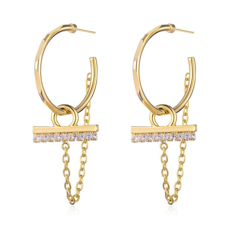 Fashion Trend Earrings Hot Alloy Circle - WOMONA.COM