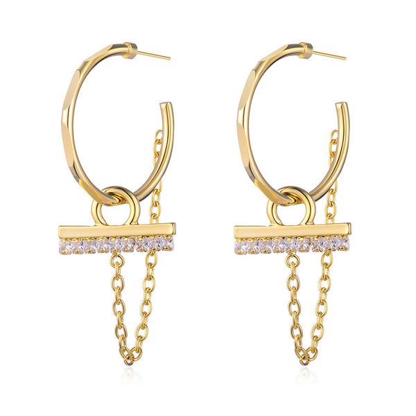 Fashion Trend Earrings Hot Alloy Circle - WOMONA.COM