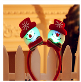 Christmas headband with lights - WOMONA.COM