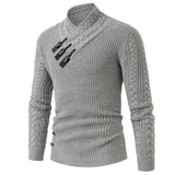 Men's Long-sleeved Knitted Top Plus Size Sweater - WOMONA.COM