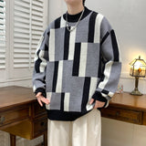 Mock-neck Stripes Sweater Men - WOMONA.COM