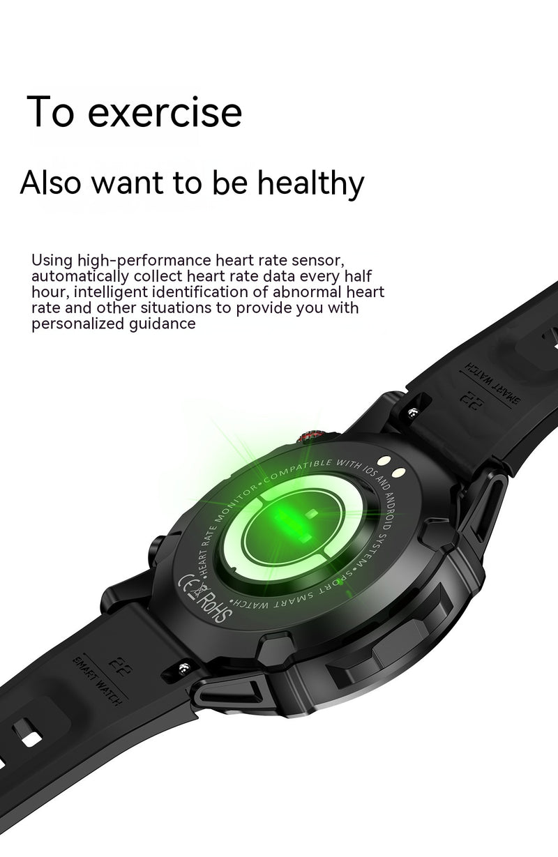 Bluetooth Calling Smart Watch Heart Rate Blood Pressure Music - WOMONA.COM