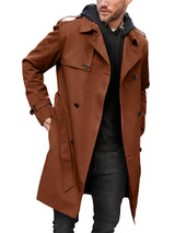 Long Sleeve Trench Coat Men's