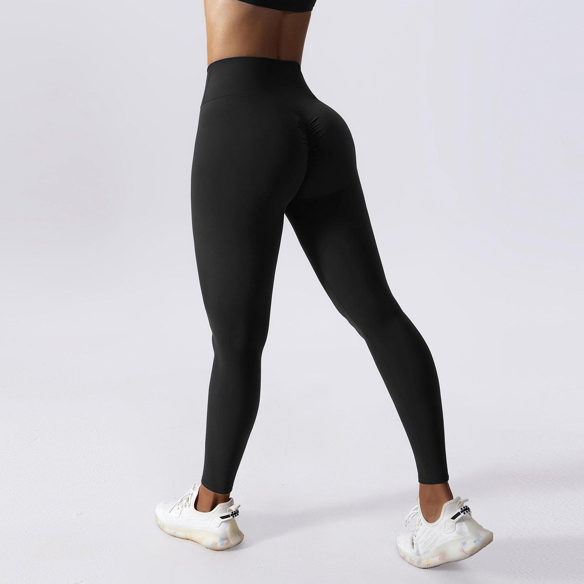 Drawstring Belly Contracting Nude Feel High Waist Yoga Pants - WOMONA.COM