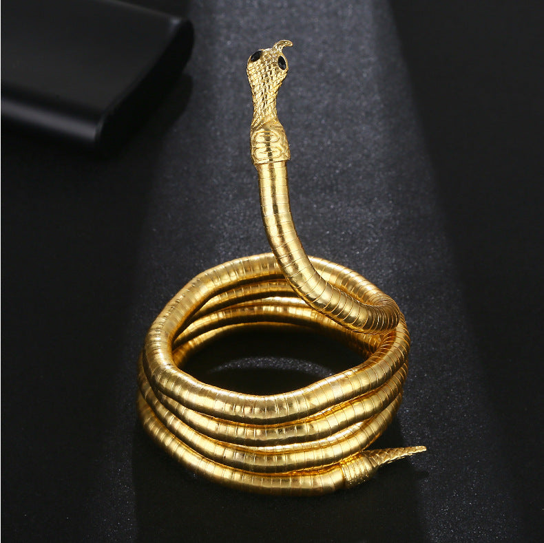 Collar Alloy Snake Bracelet Necklace - WOMONA.COM