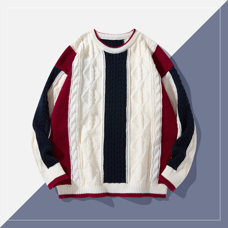 Round Neck Sweater College Style Japanese Style - WOMONA.COM