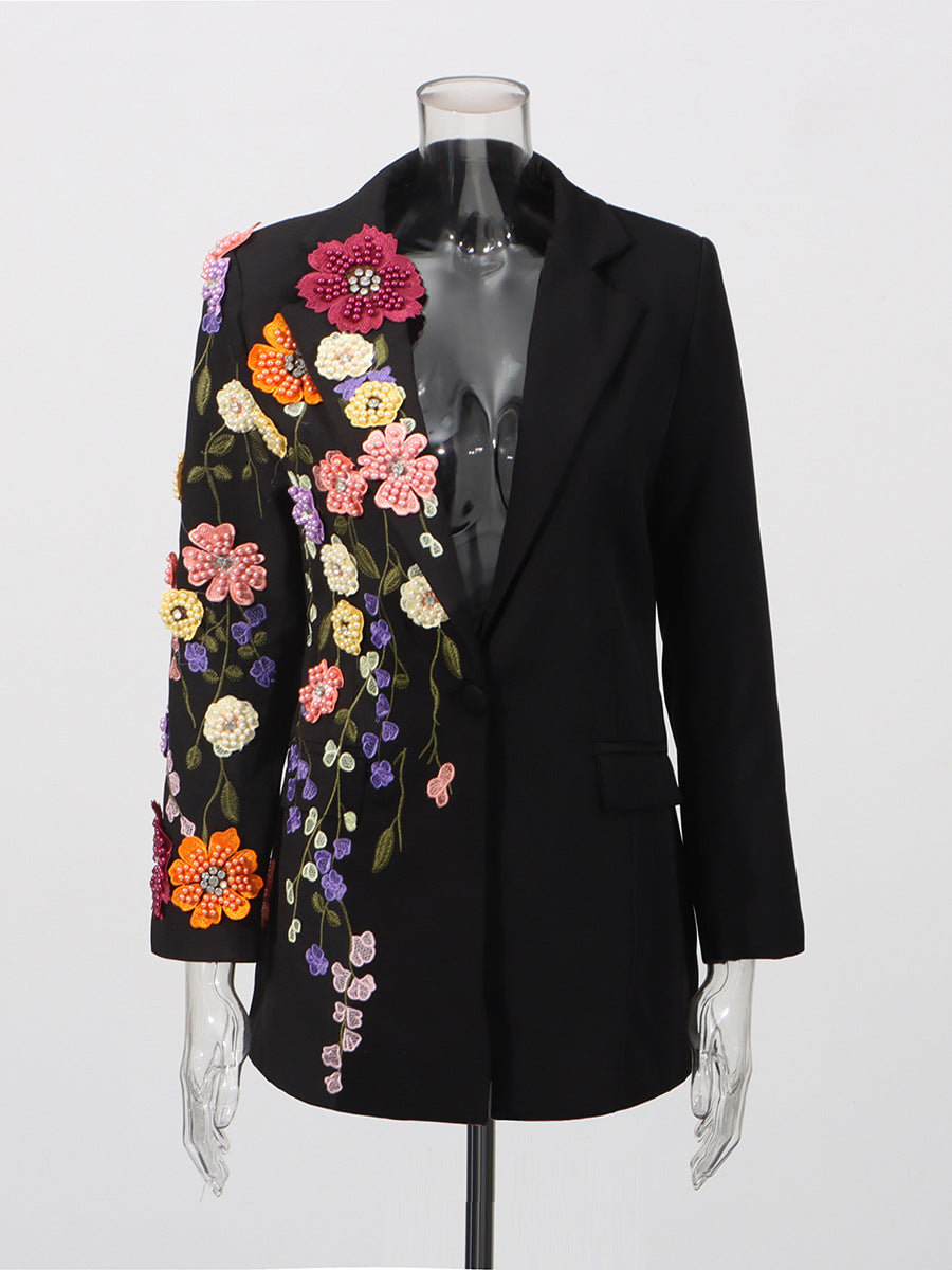 Floral Embroidered Tailored Blazer – product image 5
