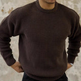 Men's Waffle Base Ride Knitwear American Retro - WOMONA.COM