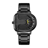 Reloj de moda para hombre en forma de U