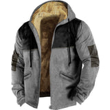 Brown Lining Cotton-padded Jacket