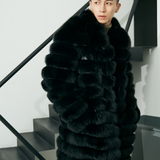 Men's Real Fur Long Fur Coat Winter - WOMONA.COM