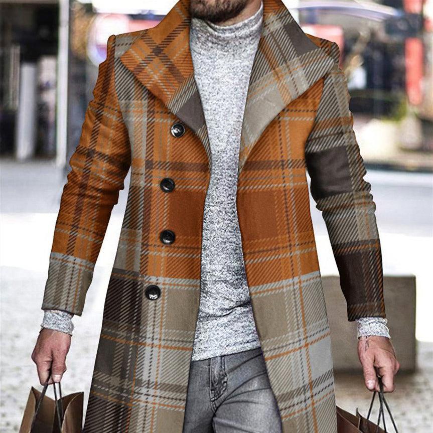 Men's Fashion Casual Print Windbreaker Jacket - WOMONA.COM