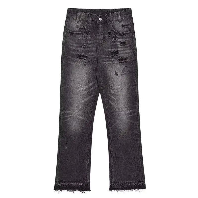 American Niche Water Washed Hole Skinny Jeans - WOMONA.COM