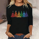 Women's Long-sleeved T-shirt Christmas