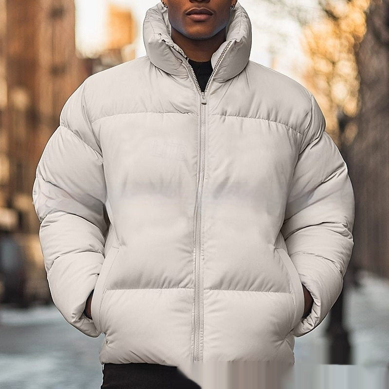 Men's Extra-Thick Puffer Jacket with Soft Lining