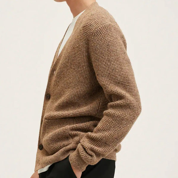 Autumn And Winter V-neck Thickening Cardigan Sweater - WOMONA.COM