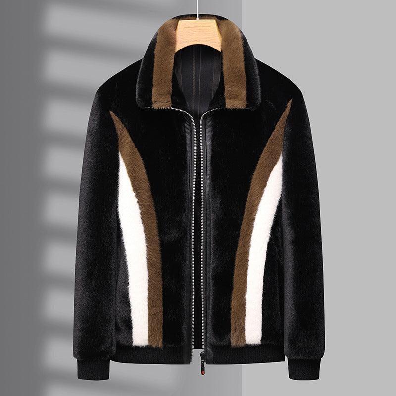 Winter Men's Warm Mink Fur Jacket Coat - WOMONA.COM