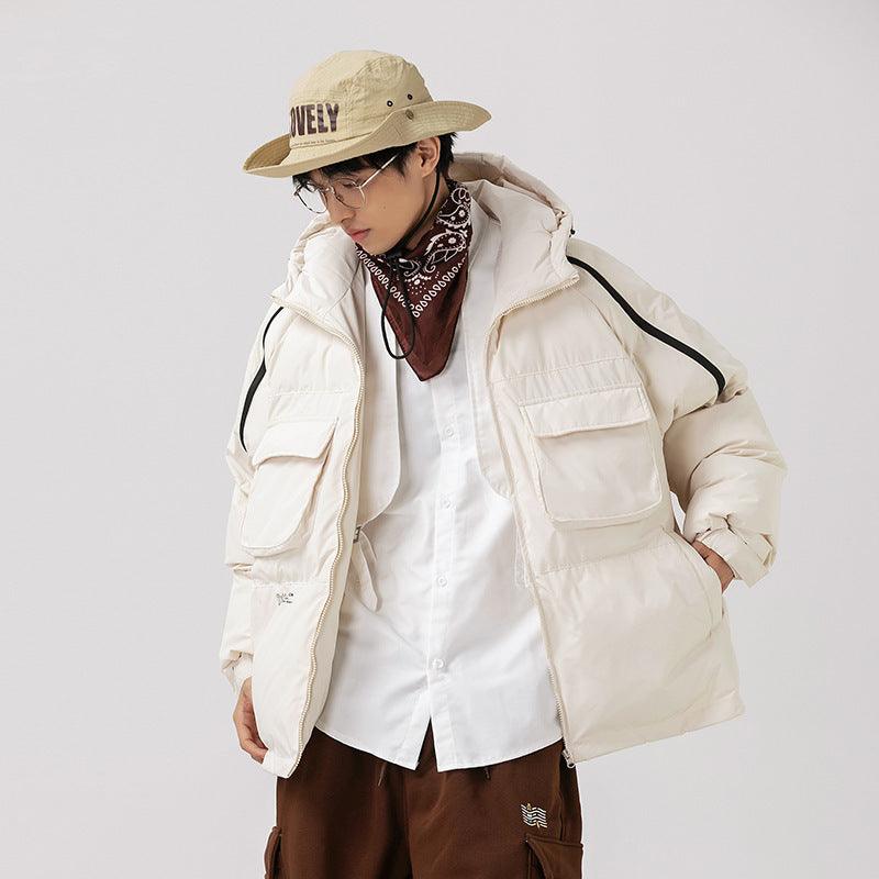 College Style Thickened Casual Cotton-padded Jacket Coat - WOMONA.COM