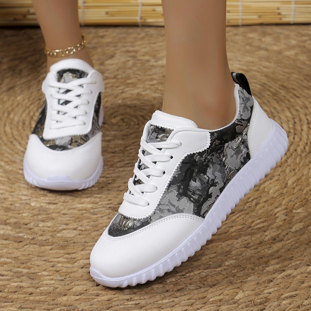 Running Sports Shoes Low-top Breathable Sneakers For Women - WOMONA.COM