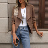 Women's Faux Suede Jacket New Coat